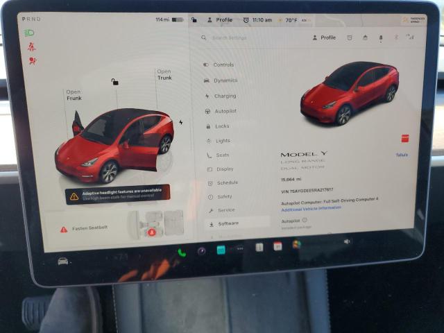 Aukcja sprzedaży 2024 Tesla Model Y, vin: 7SAYGDEE5RA217617, numer aukcji: 91006065