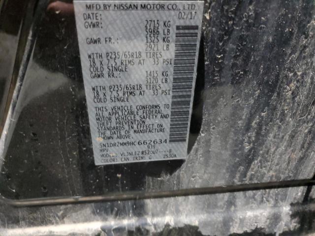 Продажа на аукционе авто 2017 Nissan Pathfinder, vin: 5N1DR2MM9HC662634, номер лота: 82695605