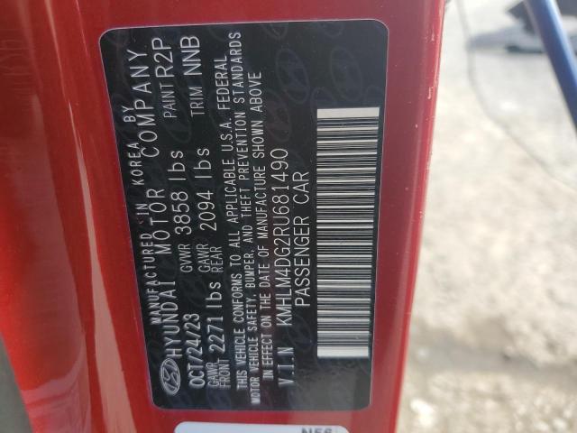 86702755 :رقم المزاد ، KMHLM4DG2RU681490 vin ، 2024 Hyundai Elantra مزاد بيع