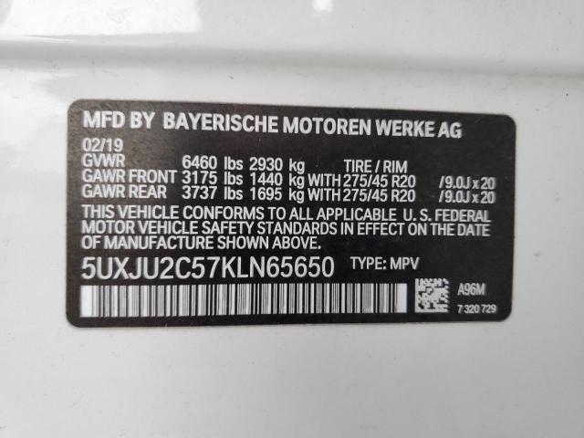 Aukcja sprzedaży 2019 Bmw X5 Xdrive5, vin: 5UXJU2C57KLN65650, numer aukcji: 85738465