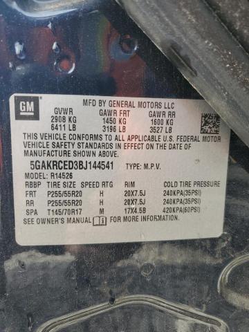 85180105 :رقم المزاد ، 5GAKRCED3BJ144541 vin ، 2011 Buick Enclave مزاد بيع