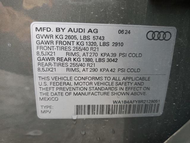 Aukcja sprzedaży 2024 Audi Sq5, vin: WA1B4AFY8R2129051, numer aukcji: 89653585