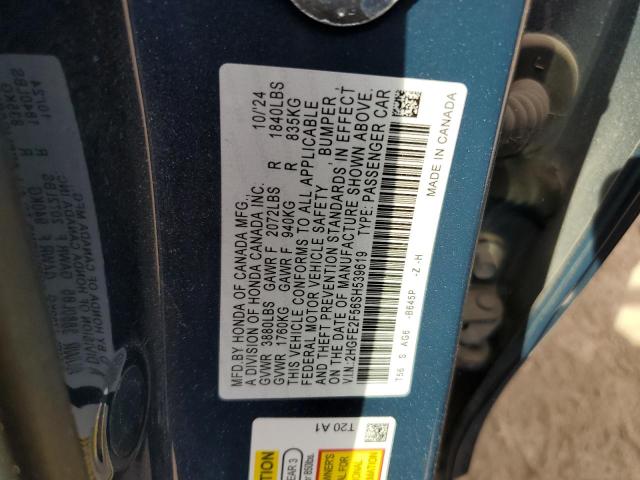 Продаж на аукціоні авто 2025 Honda Civic Sport, vin: 2HGFE2F56SH539619, номер лоту: 85364445