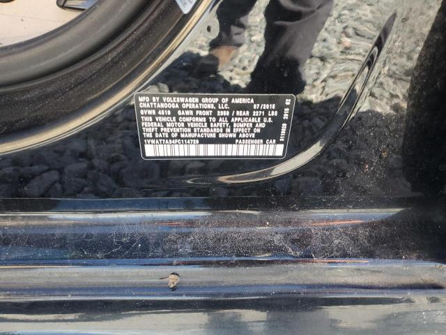2015 Volkswagen Passat მანქანა იყიდება აუქციონზე, vin: 1VWAT7A34FC114729, აუქციონის ნომერი: 85886145