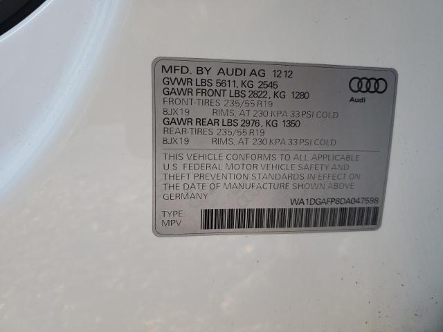 Продажа на аукционе авто 2013 Audi Q5, vin: WA1DGAFP8DA047598, номер лота: 90216365