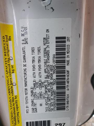87267565 :رقم المزاد ، 3TYSX5EN1NT010857 vin ، 2022 Toyota Tacoma Acc مزاد بيع