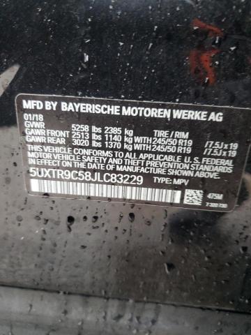 2018 Bmw X3 მანქანა იყიდება აუქციონზე, vin: 5UXTR9C58JLC83229, აუქციონის ნომერი: 89687275