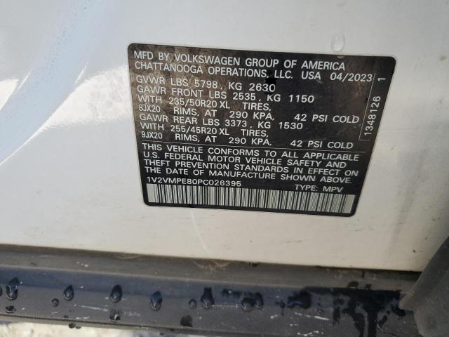 2023 Volkswagen Id.4 მანქანა იყიდება აუქციონზე, vin: 1V2VMPE80PC026395, აუქციონის ნომერი: 89885905