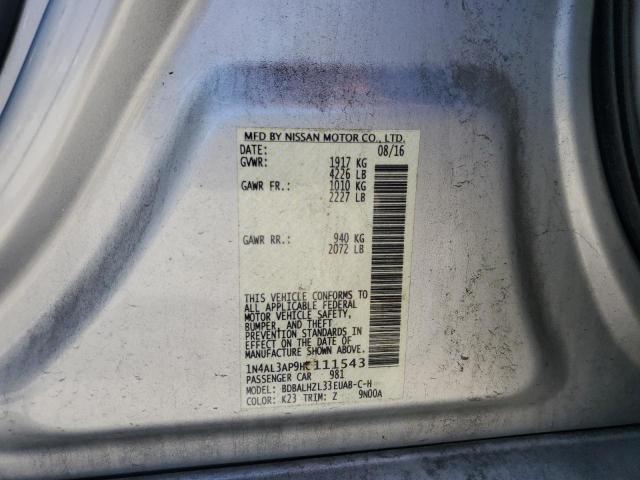 Aukcja sprzedaży 2017 Nissan Altima 2.5, vin: 1N4AL3AP9HC111543, numer aukcji: 85848465