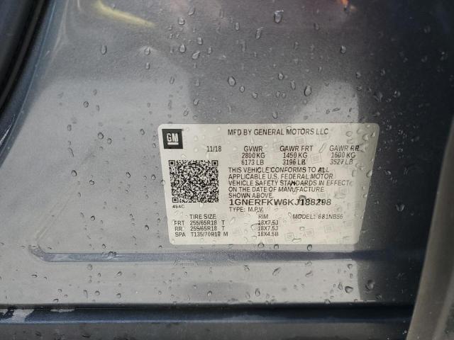95241565 :رقم المزاد ، 1GNERFKW6KJ188298 vin ، 2019 Chevrolet Traverse L مزاد بيع