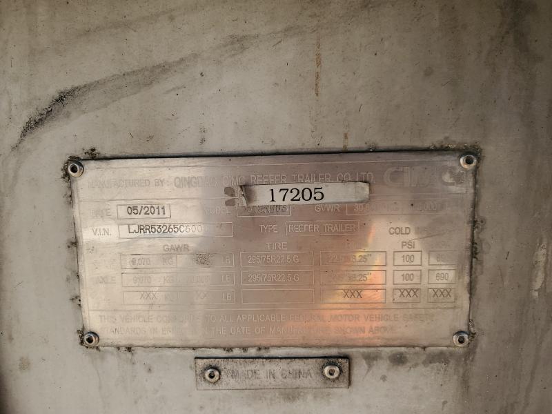 85285095 :رقم المزاد ، LJRR53265C6000596 vin ، 2012 Semi Trailer مزاد بيع