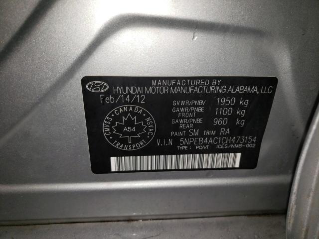 Aukcja sprzedaży 2012 Hyundai Sonata, vin: 5NPEB4AC1CH473154, numer aukcji: 89674245