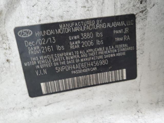 Продажа на аукционе авто 2014 Hyundai Elantra, vin: 5NPDH4AE6EH456980, номер лота: 86315045
