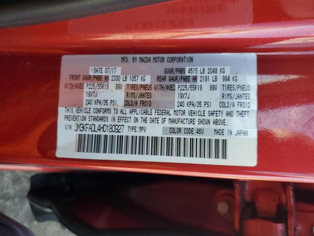 86291965 :رقم المزاد ، JM3KFADL4H0180927 vin ، 2017 Mazda Cx-5 مزاد بيع