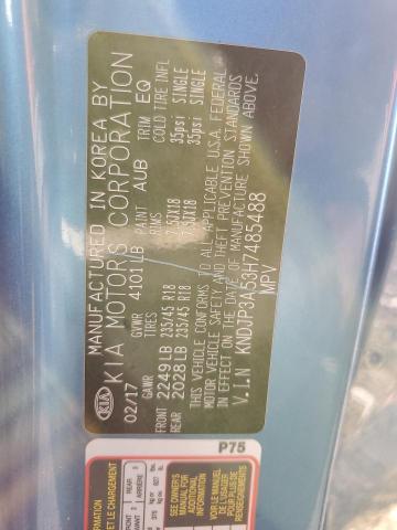 90276605 :رقم المزاد ، KNDJP3A53H7485488 vin ، 2017 Kia Soul مزاد بيع