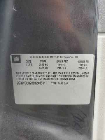 82311275 :رقم المزاد ، 2G4WD582281169546 vin ، 2008 Buick Lacrosse مزاد بيع