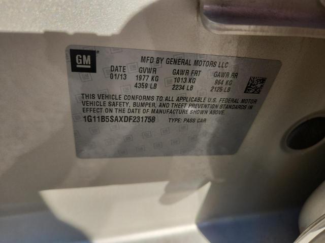 Продажа на аукционе авто 2013 Chevrolet Malibu Ls, vin: 1G11B5SAXDF231758, номер лота: 86621375