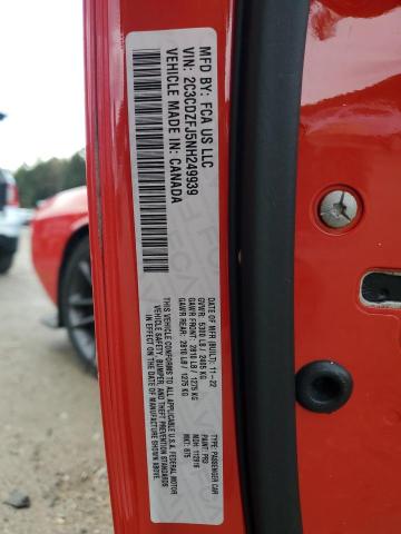 82363555 :رقم المزاد ، 2C3CDZFJ5NH249939 vin ، 2022 Dodge Challenger مزاد بيع