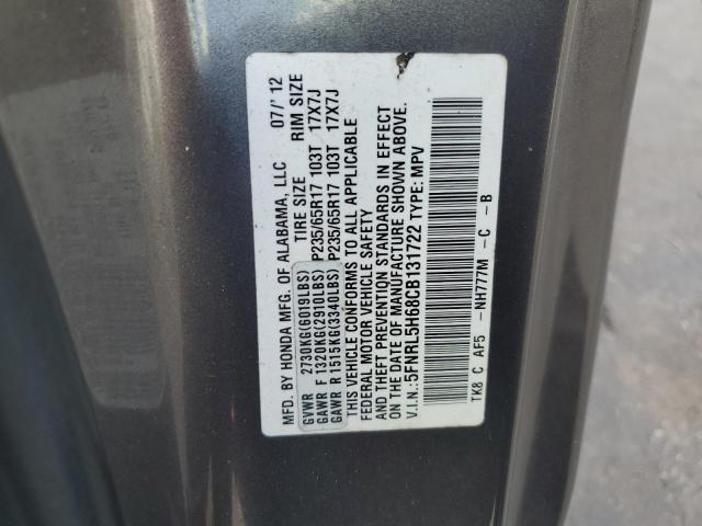 Aukcja sprzedaży 2012 Honda Odyssey Exl, vin: 5FNRL5H68CB131722, numer aukcji: 82535015