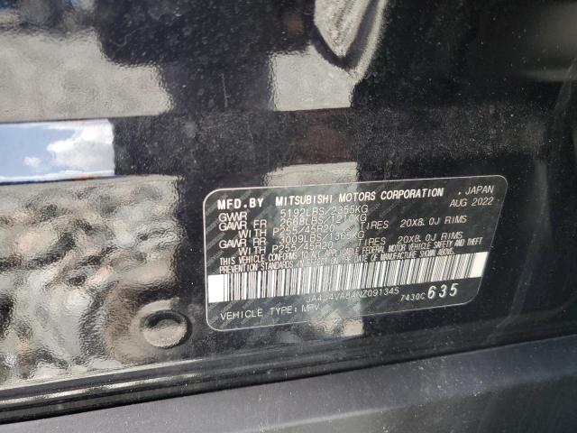 Aukcja sprzedaży 2022 Mitsubishi Outlander, vin: JA4J4VA84NZ091345, numer aukcji: 82365245