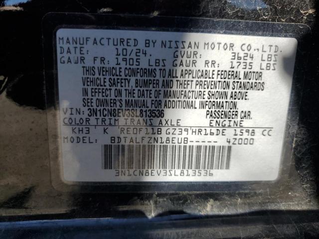 86157095 :رقم المزاد ، 3N1CN8EV3SL813536 vin ، 2025 Nissan Versa Sv مزاد بيع