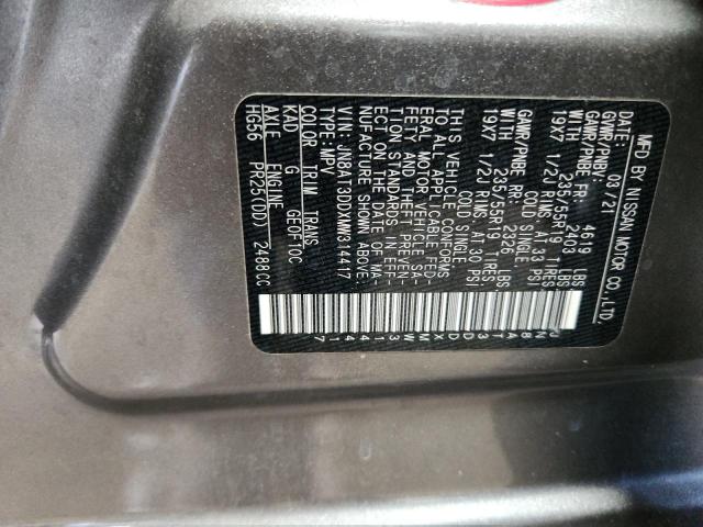 Aukcja sprzedaży 2021 Nissan Rogue, vin: JN8AT3DDXMW314417, numer aukcji: 82213585
