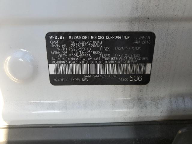 Продаж на аукціоні авто 2018 Mitsubishi Eclipse Cross, vin: JA4AT5AA7JZ038090, номер лоту: 82687705