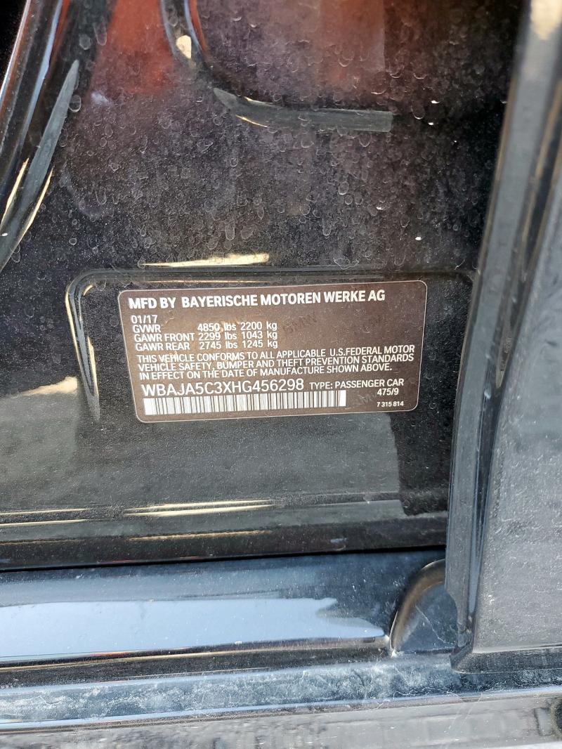 85552035 :رقم المزاد ، WBAJA5C3XHG456298 vin ، 2017 Bmw 530 مزاد بيع