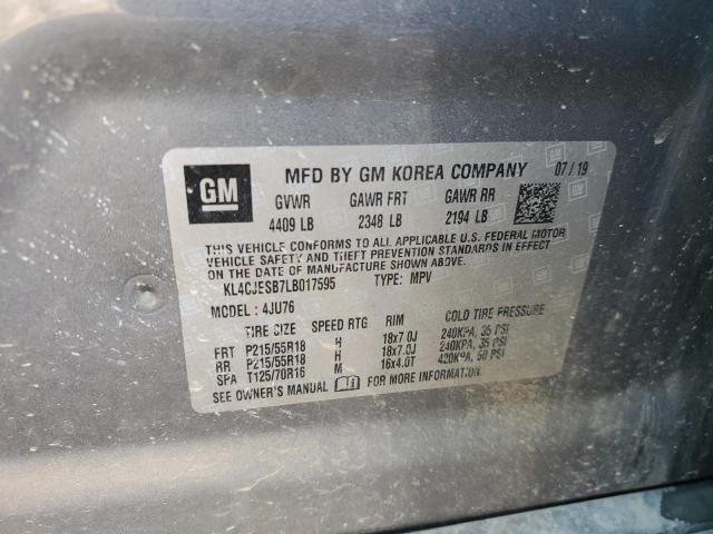 Продаж на аукціоні авто 2020 Buick Encore, vin: KL4CJESB7LB017595, номер лоту: 84623485