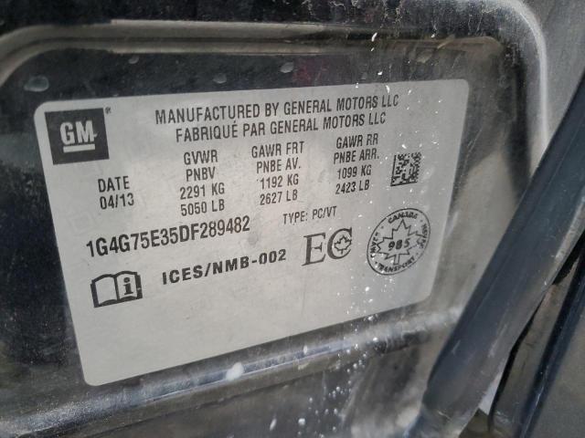 Aukcja sprzedaży 2013 Buick Lacrosse, vin: 1G4G75E35DF289482, numer aukcji: 89824285