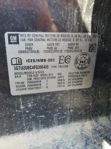 2015 Gmc Sierra მანქანა იყიდება აუქციონზე, vin: 3GTU2UEC4FG386495, აუქციონის ნომერი: 81960945