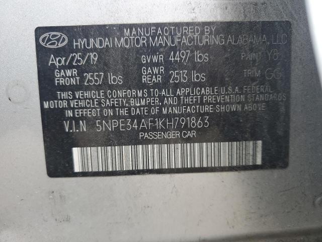 Продаж на аукціоні авто 2019 Hyundai Sonata, vin: 5NPE34AF1KH791863, номер лоту: 86282855