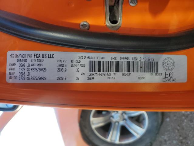 Продажа на аукционе авто 2015 Ram 1500, vin: 1C6RR7MT4FS701459, номер лота: 84907525