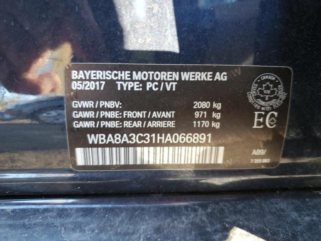 Продажа на аукционе авто 2017 Bmw 320, vin: WBA8A3C31HA066891, номер лота: 85589295