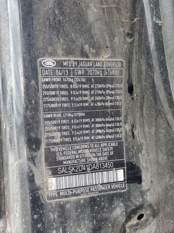 Aukcja sprzedaży 2013 Land Rover Range Rove, vin: SALSK2D41DA813450, numer aukcji: 85949125