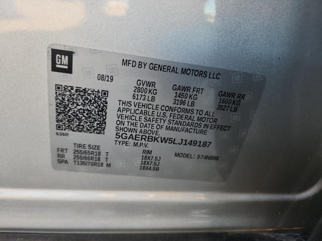 Aukcja sprzedaży 2020 Buick Enclave Es, vin: 5GAERBKW5LJ149187, numer aukcji: 90995565