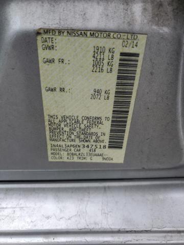 90028565 :رقم المزاد ، 1N4AL3AP6EN347518 vin ، 2014 Nissan Altima 2.5 مزاد بيع