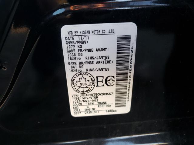 Aukcja sprzedaży 2012 Nissan Rogue, vin: JN8AS5MT5CW263557, numer aukcji: 89854245