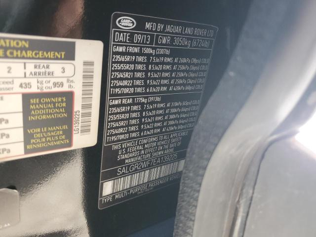 Продажа на аукционе авто 2014 Land Rover Range Rove, vin: SALGR2WF7EA139225, номер лота: 89527185