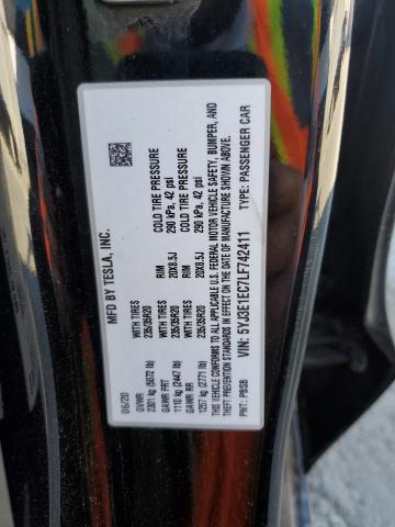 Aukcja sprzedaży 2020 Tesla Model 3, vin: 5YJ3E1EC7LF742411, numer aukcji: 90286495