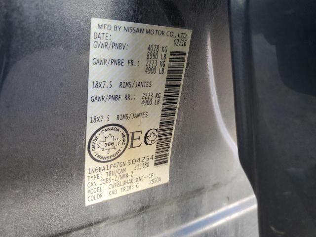 Aukcja sprzedaży 2016 Nissan Titan Xd S, vin: 1N6BA1F47GN504254, numer aukcji: 86331875