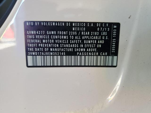Aukcja sprzedaży 2014 Volkswagen Jetta, vin: 3VWD17AJ8EM352145, numer aukcji: 84552285