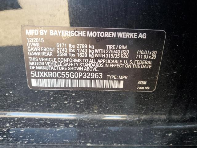 2016 Bmw X5 მანქანა იყიდება აუქციონზე, vin: 5UXKR0C55G0P32963, აუქციონის ნომერი: 87195155