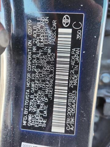 82364685 :رقم المزاد ، JTDEPRAE3LJ011962 vin ، 2020 Toyota Corolla Le مزاد بيع