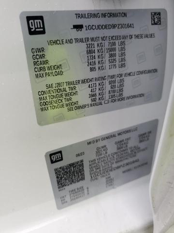 Aukcja sprzedaży 2023 Chevrolet Silverado, vin: 1GCUDDED9PZ301641, numer aukcji: 89869735