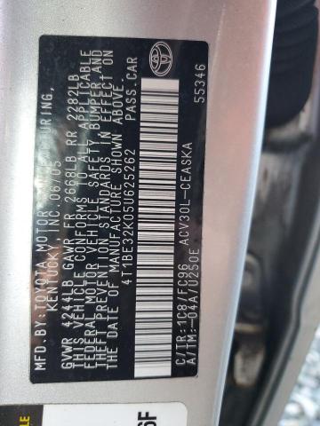 Продаж на аукціоні авто 2005 Toyota Camry, vin: 4T1BE32K05U625262, номер лоту: 89707715