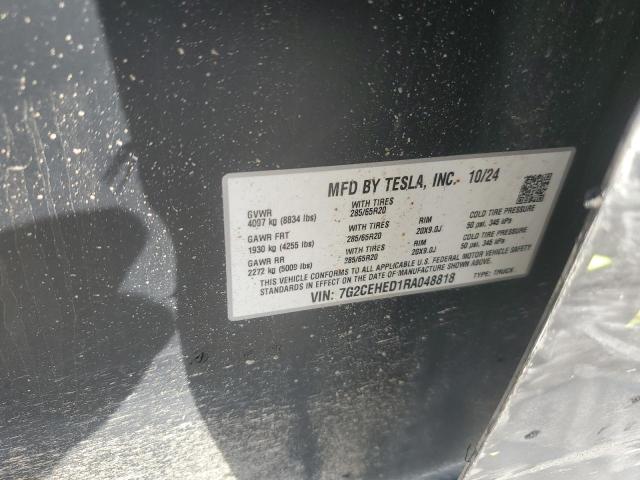 Aukcja sprzedaży 2024 Tesla Cybertruck, vin: 7G2CEHED1RA048818, numer aukcji: 85850685