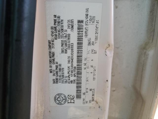 2013 Ford Escape მანქანა იყიდება აუქციონზე, vin: 1FMCU0H94DUD28553, აუქციონის ნომერი: 86160875