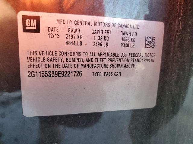 2014 Chevrolet Impala მანქანა იყიდება აუქციონზე, vin: 2G1155S39E9221726, აუქციონის ნომერი: 84569145