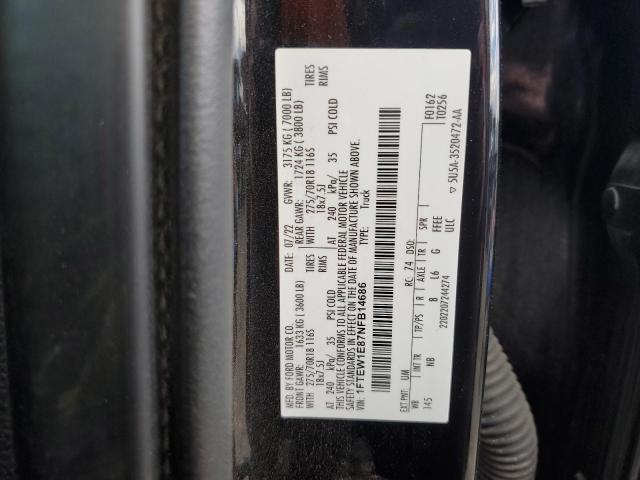 Aukcja sprzedaży 2022 Ford F150 Super, vin: 1FTEW1E87NFB14686, numer aukcji: 84761915